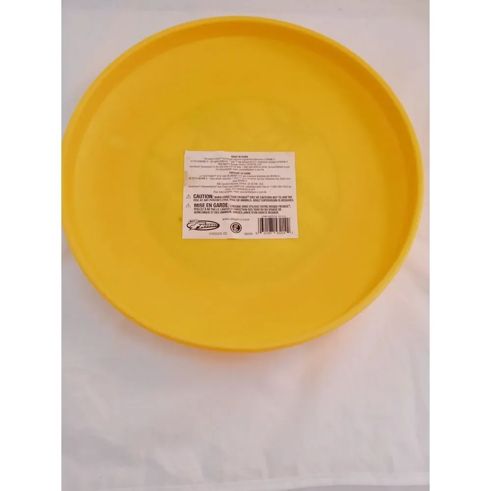 Wham-O Super Flyer Frisbee‎ 180 Grams, Color Yellow With Green Display